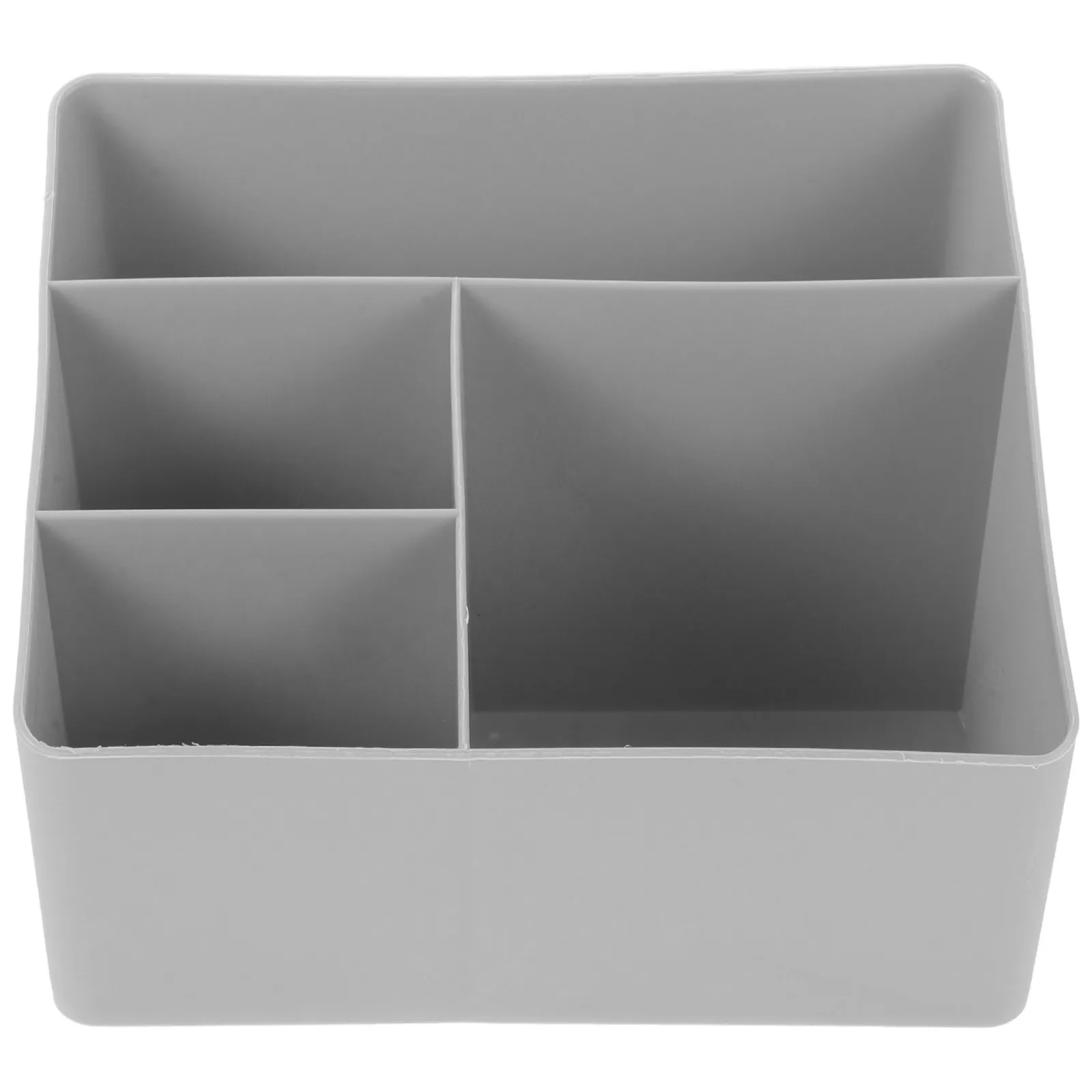 Coffee Tea Organizer Station Gray 4-Compartment Storage Box Kitchen Countertop Coffee Pod Holder Sugar Packet Tea Bag Condiment