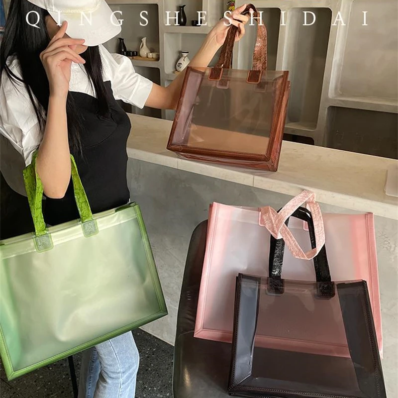 StoBag 25pcs borse per la spesa da donna trasparenti abbigliamento confezione regalo negozio portatile di moda nero Logo personalizzato (tassa Extra)