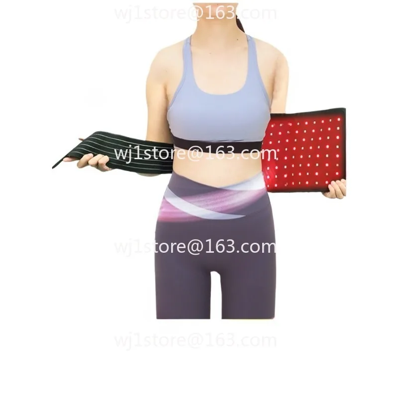 Red light physiotherapy belt hot compress pad, palace warming and lumbar spine heating blanket, red light physiotherapy pad