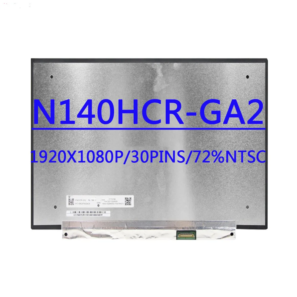 

Для Lenovo T490 T490S P43S ЖК-экран 14,0 дюймов FHD IPS 1920X1080 FHD матовый 72% NTSC ЖК-дисплей N140HCR-GA2 P/N SD10Q66939 FRU 01YN149