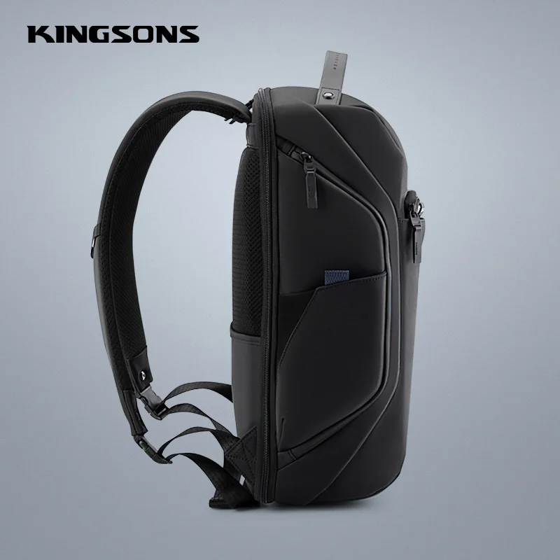 Men Backpack Kingsons Business Waterproof Anti-theft Laptop Backpack 15.6 Inch 2023 New Fashion School Bags for College Student