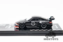 Tarmac Works 1:64 Old New 997 Matte Black Diecast Model Car