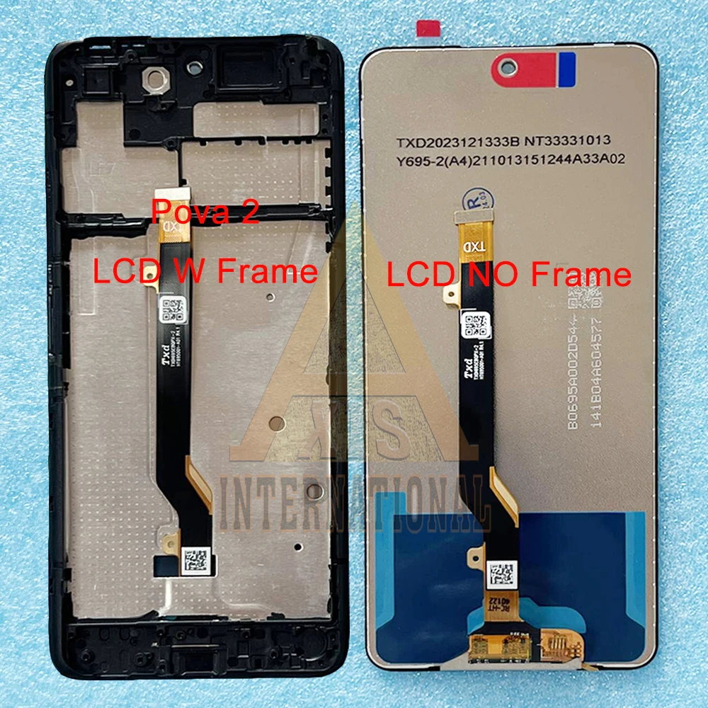 Tested For Tecno Pova 2 Pova 3 Pova 4 LCD Display Frame Touch Panel Digitizer For Infinix Note 10 X693 Note 10 Pro 11 Pro X697