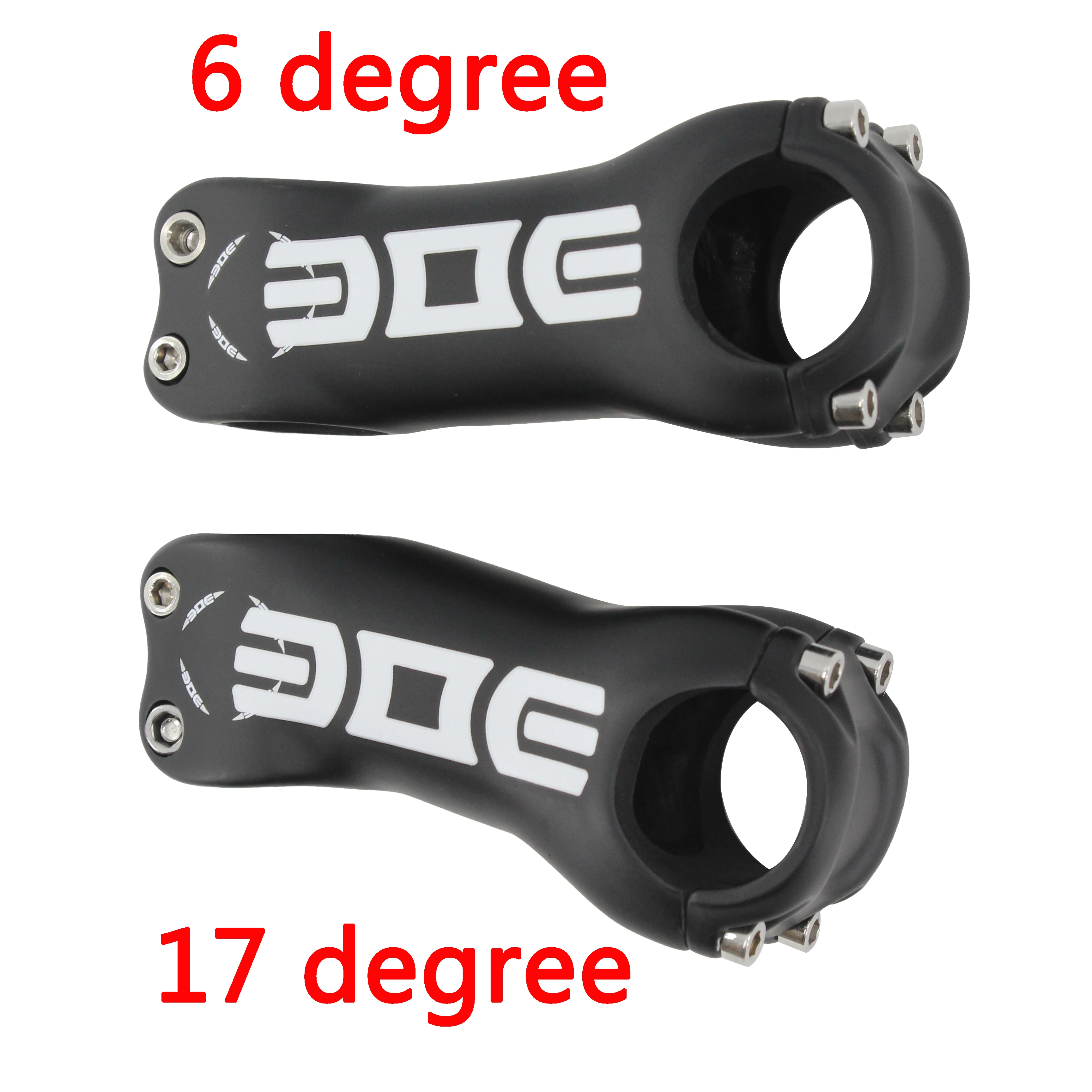 Newest Road Mountain Bike UD Full Carbon Fibre Stem Carbon Bicycle Stem 6&17 Angle Degrees MTB Parts 31.8*80-130mm