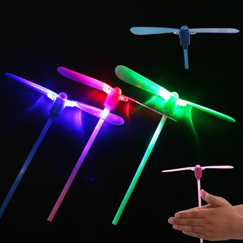20-50Pcs LED 대나무 잠자리 야외 어린이 장난감 생일 파티 용품 유치원 다시 학교 선물 카니발 파티 호의