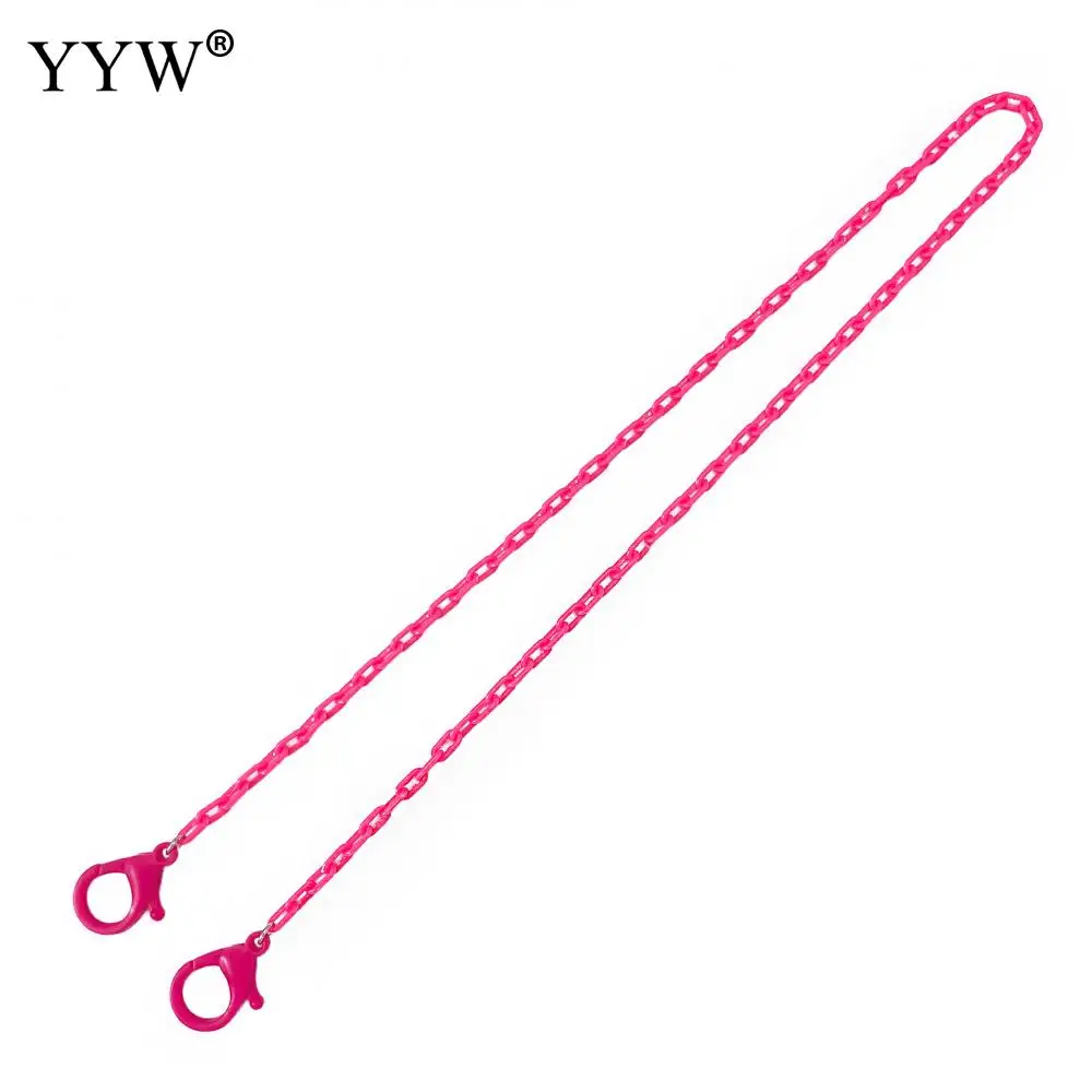 56cm More Colors Acrylic Mask Chain Holder Fit Girls Boys Colorful Chains Necklace Eyeglass Anti-Lost String Rest Ears Strap 1PC