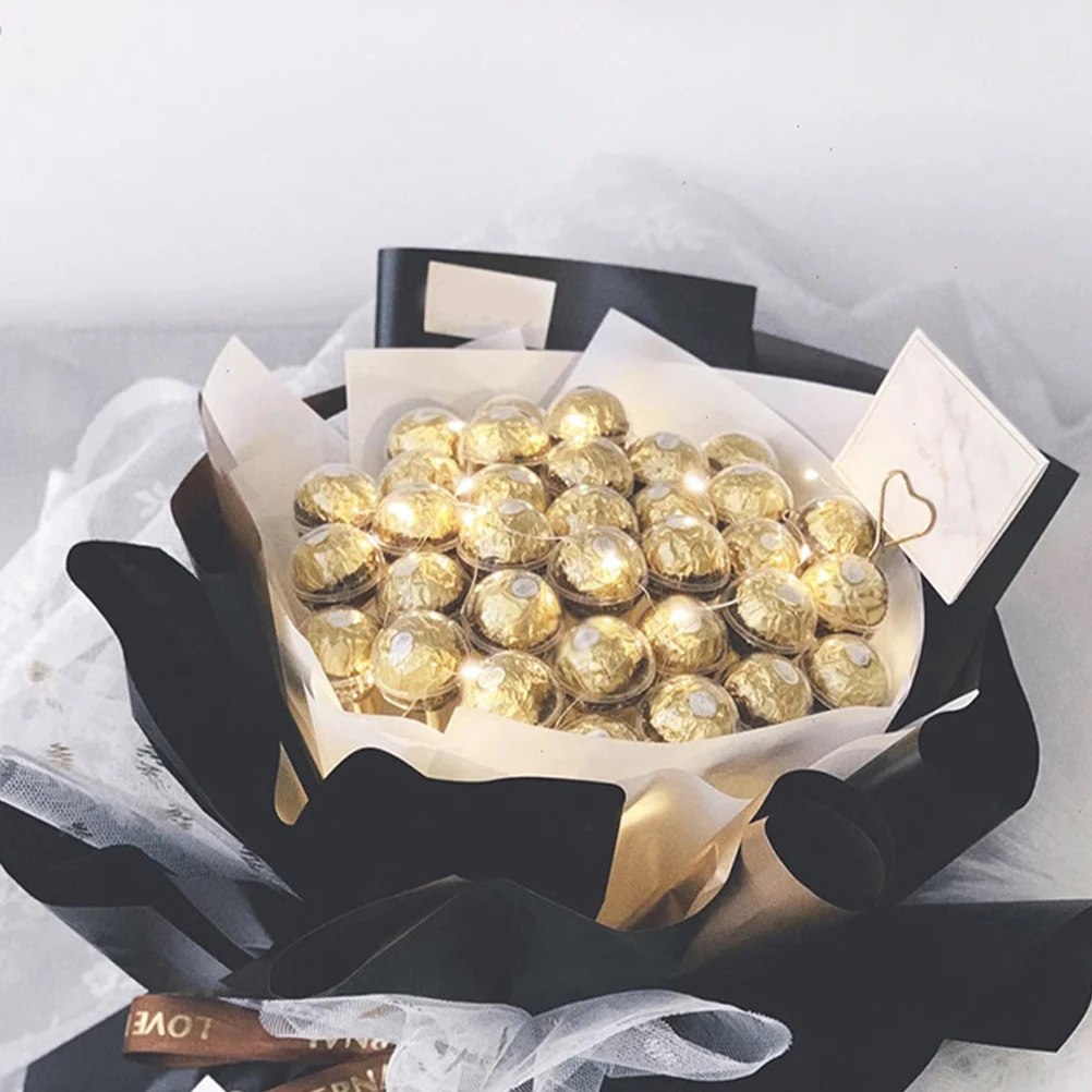 

100pcs Chocolate Torus Holders PVC Decorative Beautiful Simple Practical Useful Perfect Workmanship Party Occasion Flower