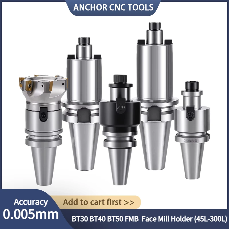 CNC BT30 BT40 BT50 FMB Tool Holder FMB22 FMB27 FMB32 FMB40 FMB60 Multiple Length Milling Arbor for BAP400R EMR MFWN900 Face Mill