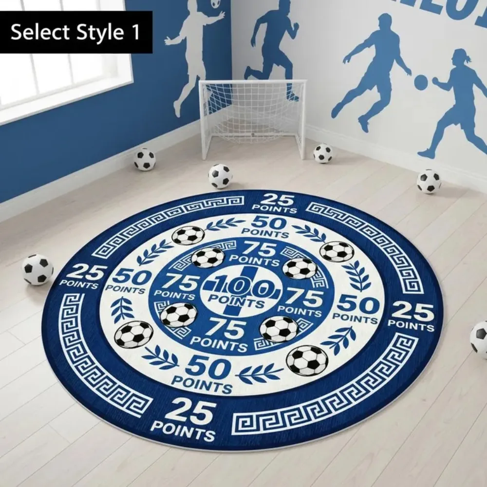 Football Game Score Target Carpet Mat Rug Non-Slip Sports Theme Home Decoration for Living Room Bedroom Home Rugs for Bedroom