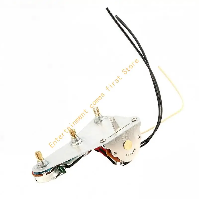 Metal Guitar Load Control Wiring Plate Circuit Control Panel For Noise Reduction 55KD
