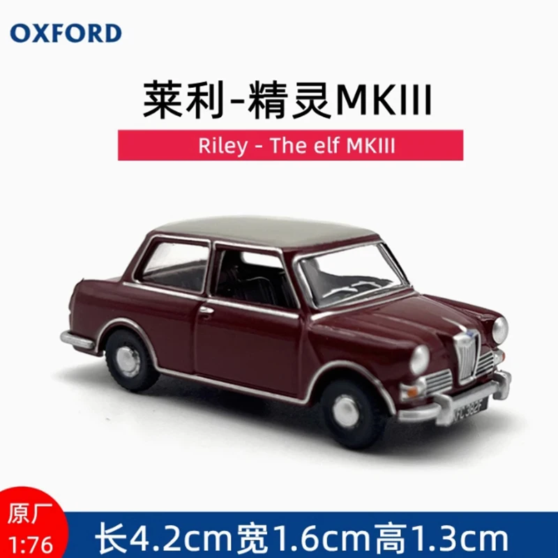 OXFORD Diecast 1: 76 Scale Riley-elf MKIII/Citroen 2CV Vintage Classic Car Alloy Car Model Classic Collection Display Toy Gifts