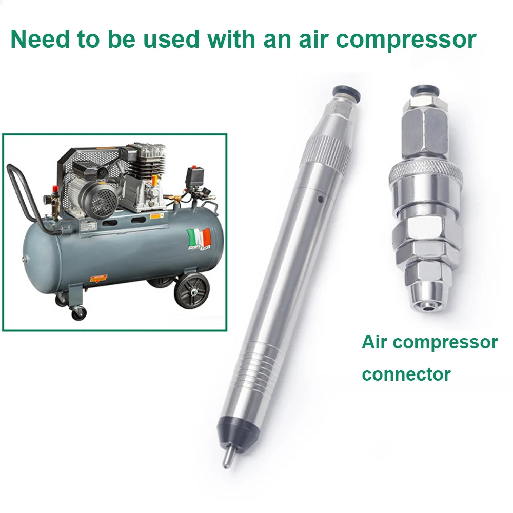 Pneumatic Hammer Sandblasting Handpiece For Jewelry Gold Silver Bracelet Surface Frosting Grinding Polishing
