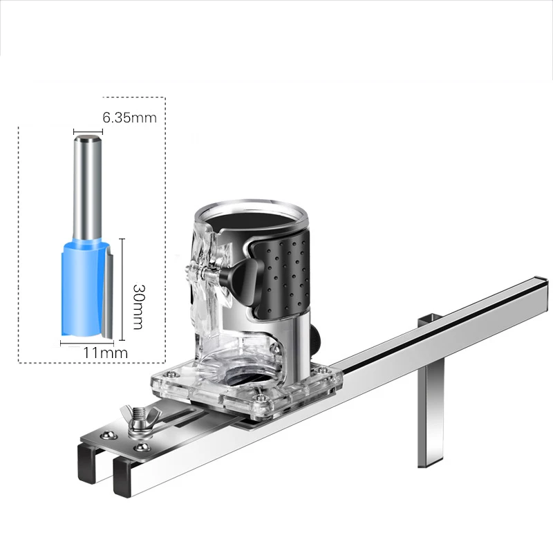 Houtbewerking Trimmen Machine Twee-In-Een Onzichtbare Verbinding Bevestiger 2-In-1 Sleuf Machine Beugel Hout Snijmachine