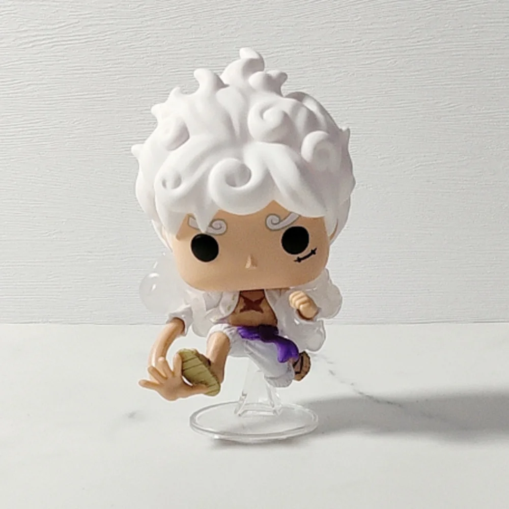 Animación: One Piece - Luffy Gear Five # 1607 Funkoes Figuras de Acción Coleccionables Muñecos Regalos para Niños
