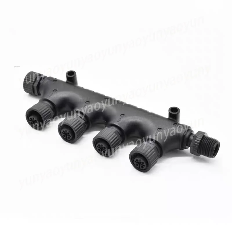 2000 N2K 4-Port Tee Connector M12 5-Pin IP67 Waterproof Marine Connector
