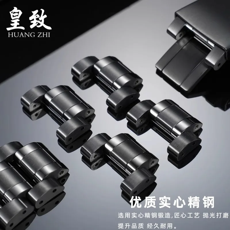 Correa de reloj curva, sección extendida para Citizen Blue Angel, segunda generación, JY8085 8075, correa de reloj de acero, hebilla de pulsera