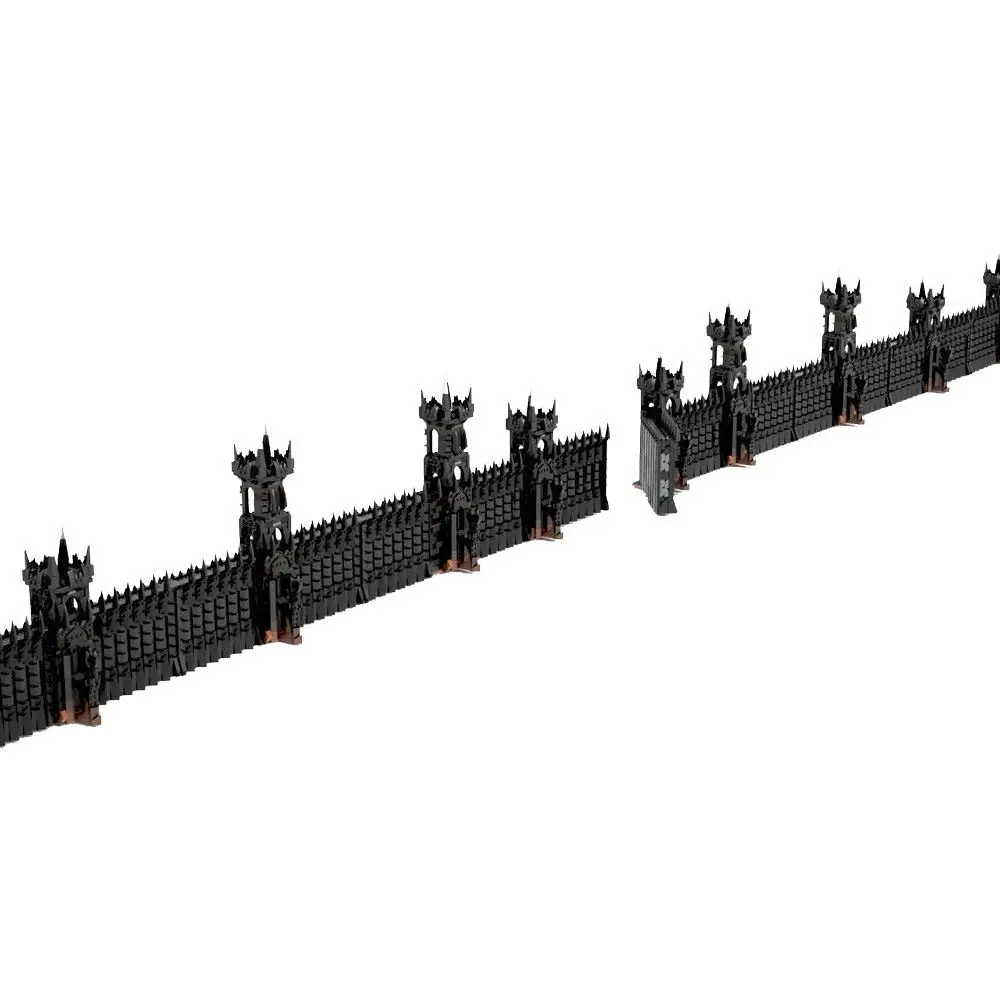 UCS Rings Movie MOC Building Blocks Black Gate 10333 Expanded Version Collection Technology Bricks Creative Model Toys Xmas Gift