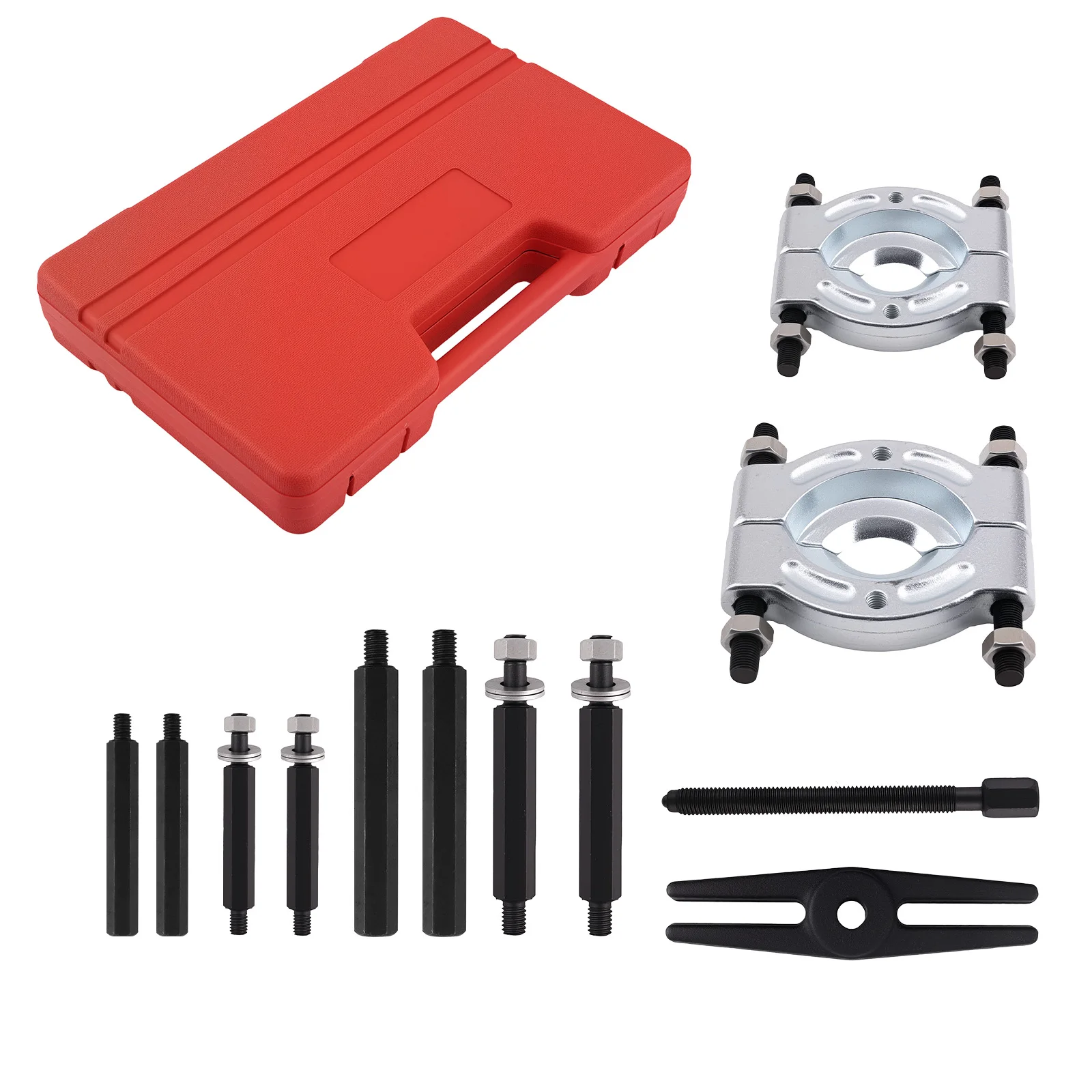 12pc Bearing Puller Set for Auto Inner Ring Removal 30-75mm Workshop Tool Kit