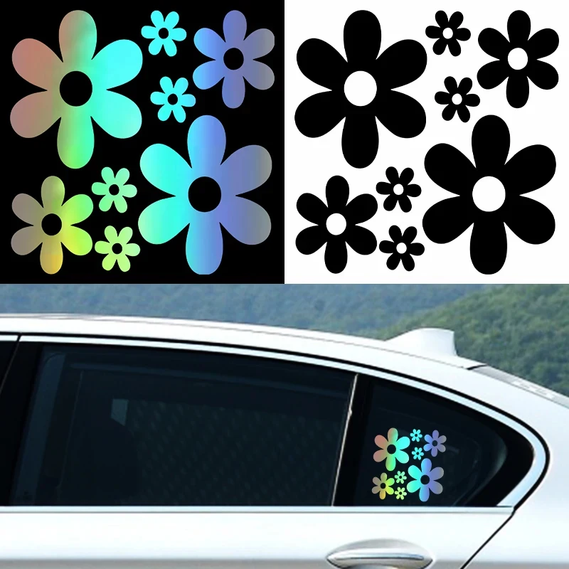 G157 Autoaufkleber, Blume, schön, für Autofenster, Karosseriedekoration, Automobile, Motorräder, Außenzubehör, Vinyl-Aufkleber