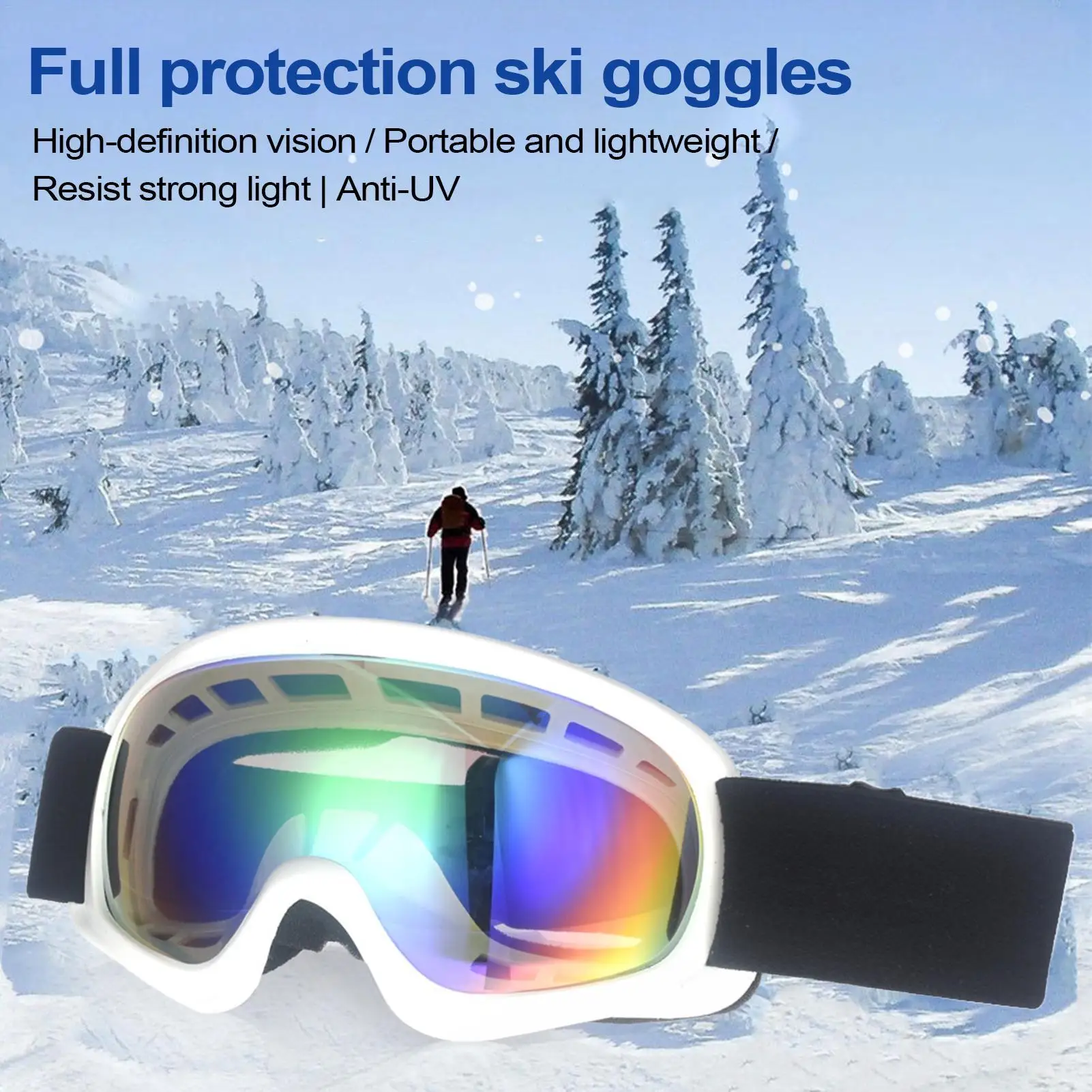 

Anti Fog Snowboard Goggles Ski Goggles with UV Protection Snow Goggles Comfortable and Warm Skiing Goggles for Children Boys