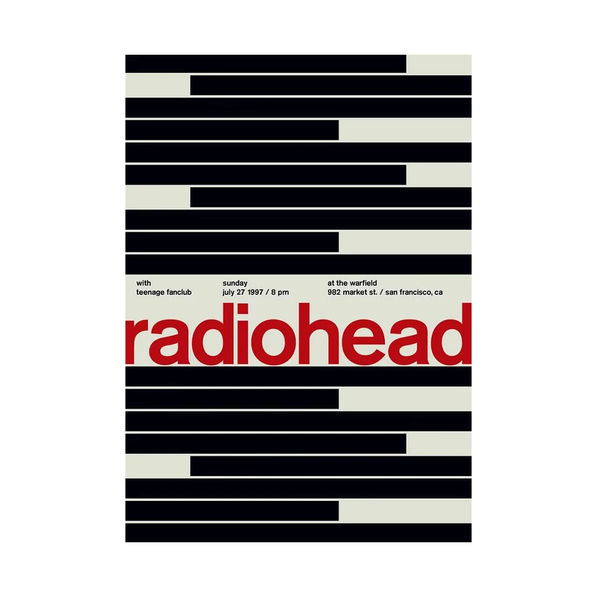 Scandinavian Classic Vintage Wall Art Rock Band Radiohead Music Canvas Paintings Posters & Prints Home Bedroom Living Room Decor image 3