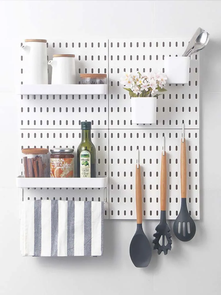 Pegboard Wall Panels Pegboard Wall Organizer Mounting Display Diy Pegboard Kit Tool Storage Panel Board Rack Wall Shelf Storage