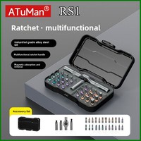 DUKA RS1 Screwdriver Set 24 in 1 Ratchet Wrench Screwdriver Magnetic Bits Tools Set DIY Household Repair Tool