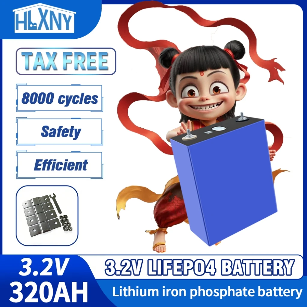 HLXNY LiFePO4 320Ah 360Ah Klasse-A LFP-Zellenbatterie 12V 24V 48V DIY-Kit für Campingfahrzeuge RV EV Solarpanel-Set Nowa Bateria – Detail 2