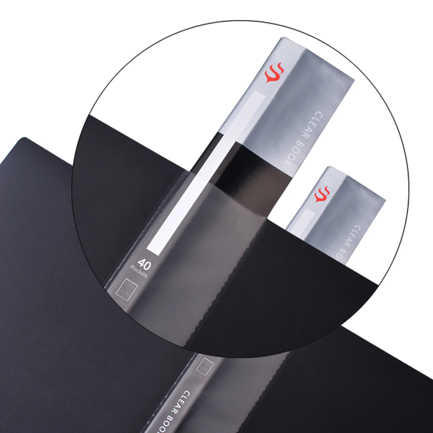 40-page black information book extra-thick loose-leaf folder music folder pregnancy test paper storage bag for students