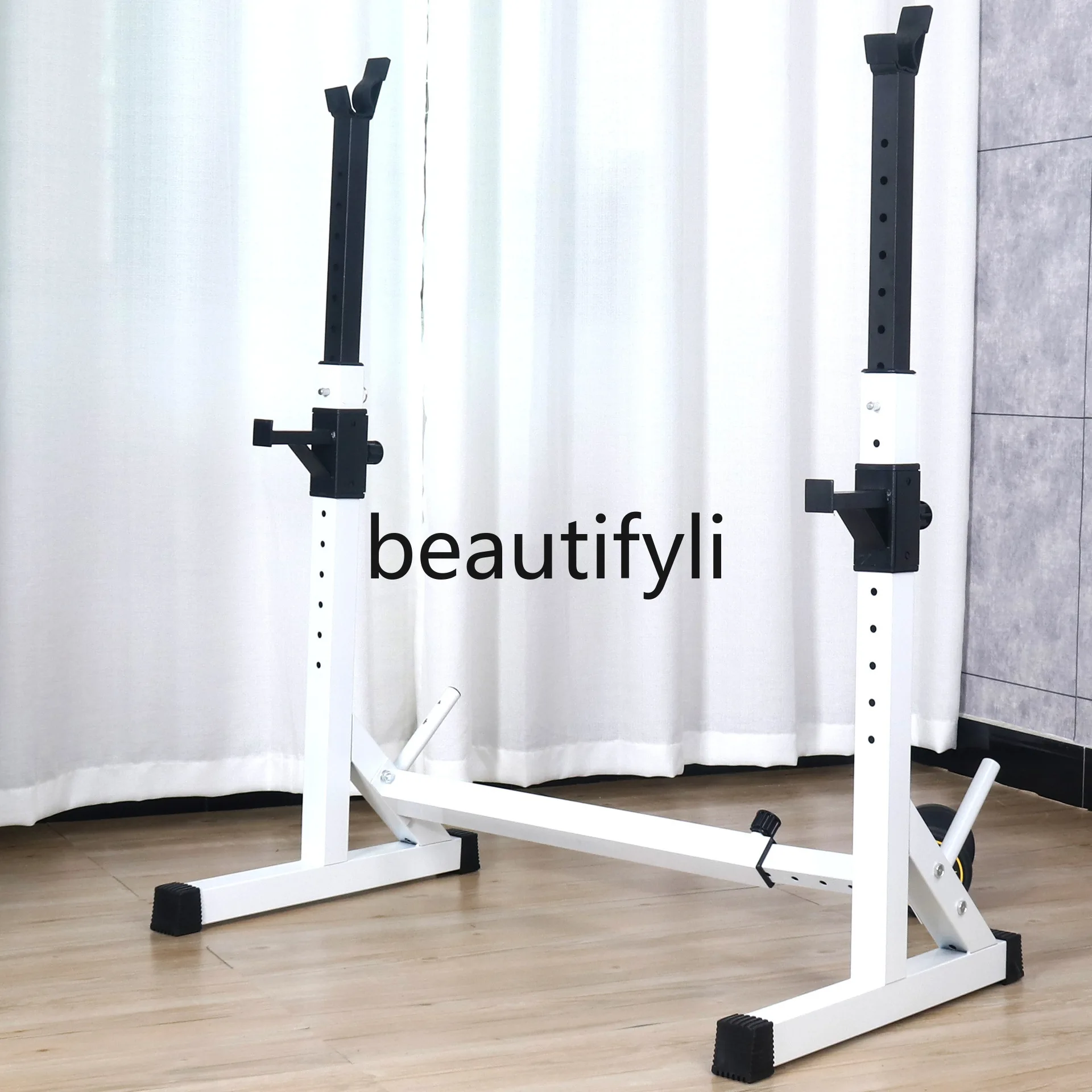 

Adjustable squat rack bench press barbell rack home fitness equipment