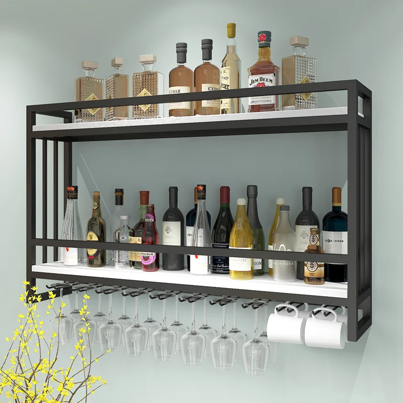 Full Kitchen Cabinet Open Cabinets Drinks Outdoor Bar Whiskey Accessories Display Iron Wine Decoration Nordic Antique Furniture