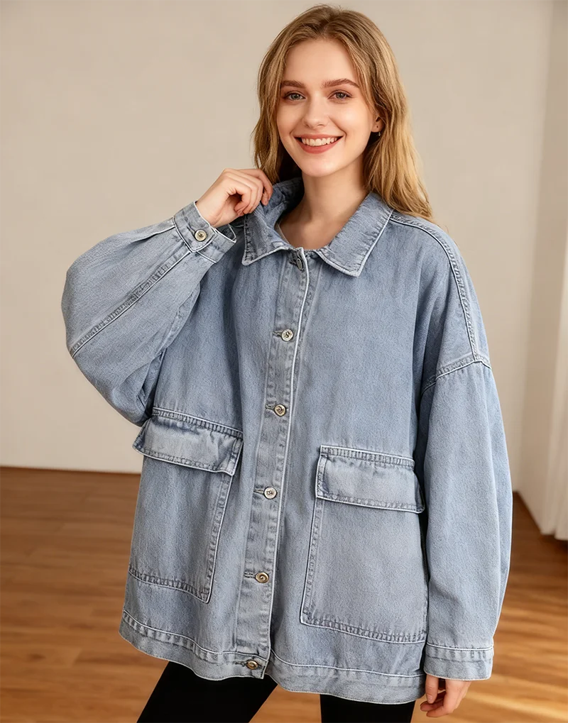 Jaquetas jeans angustiadas femininas casuais harajuku roupas estilo japonês lazer bf moda solta casacos universitários ulzzang estudantes