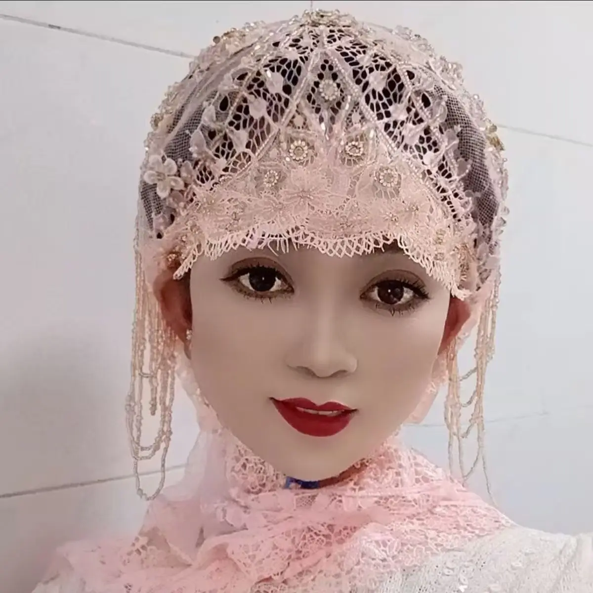 

Hijab Muslim Women Shawl Headscarf Free Shipping Luxury Tassels Scarf Malaysia Prayer Kufi Islam Saudi Arabia Lace Turban 05424