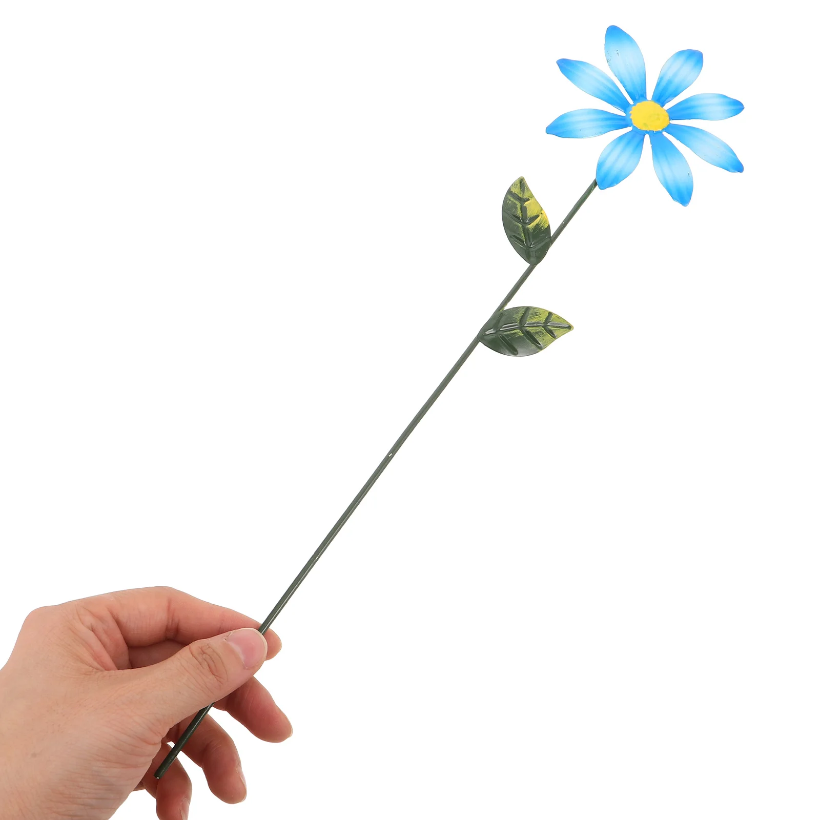 

7Pcs Iron Art Flower Stake Metal Garden Decor Rustic Outdoor Yard Lawn Patio Decoration Tall Floral Sculpture Stake for Garden