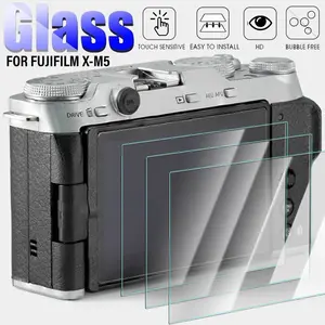 Bilashmart FUJIFILM X M5 XM5 LCD Screen Tempered Glass Films Cover Sport Camera HD Clear Anti Scratch Protector Film 9H Hardness