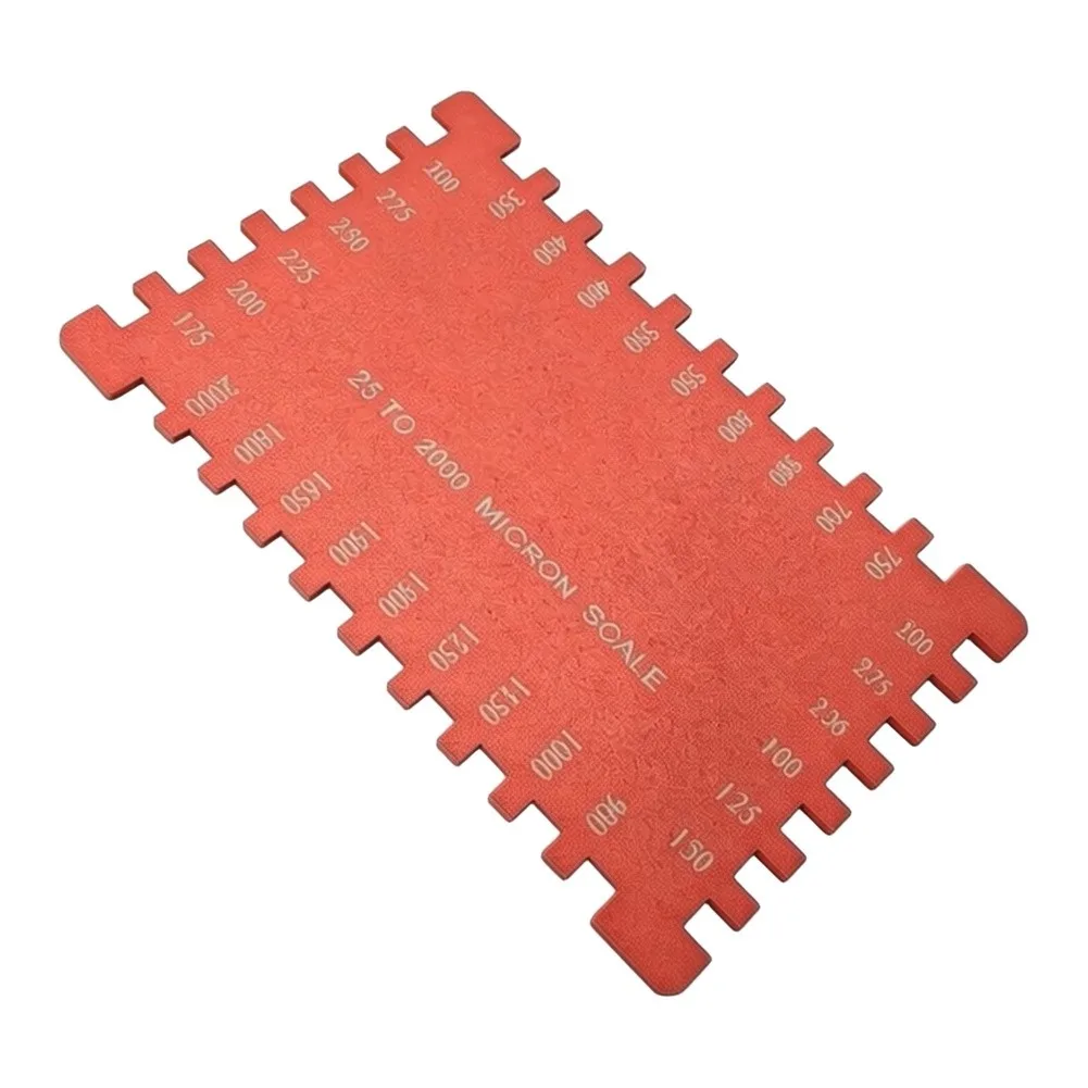 25 Step Aluminum Wet Film Gauge for Instant Wet Coating Thickness Verification Without Calibration or Extra Tools