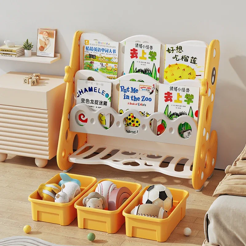 Storage Bookcase Children Display Stand Bookshelf Children's Wall Behind The Door Reading Magazine Storage Bookcases Furniture