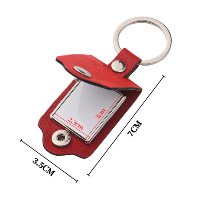 Schlüsselanhänger mit Fotoeinsatz und Lederschutz, leerer Bilderrahmen, Schlüsselanhänger für Bastelarbeiten, DIY-Geschenke, Krankenschwestern, Lehrer, Wertschätzungsgeschenk – Detail 8