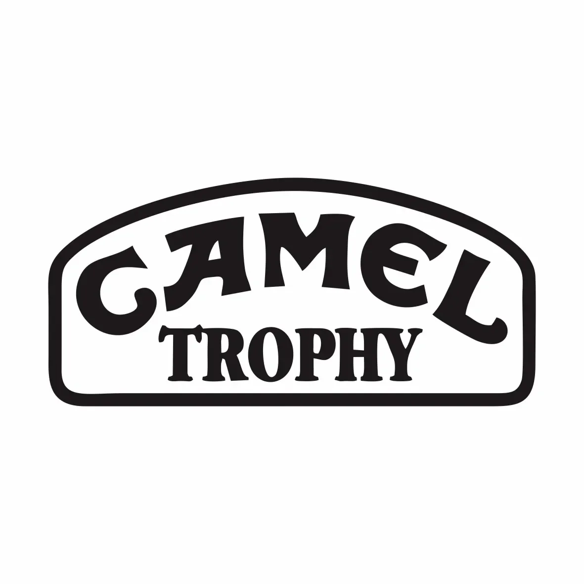 Nuevo diseño Camel Trophy figura coche calcomanía impermeable camión maletero motocicleta coche rasguño accesorios decorativos, 15cm