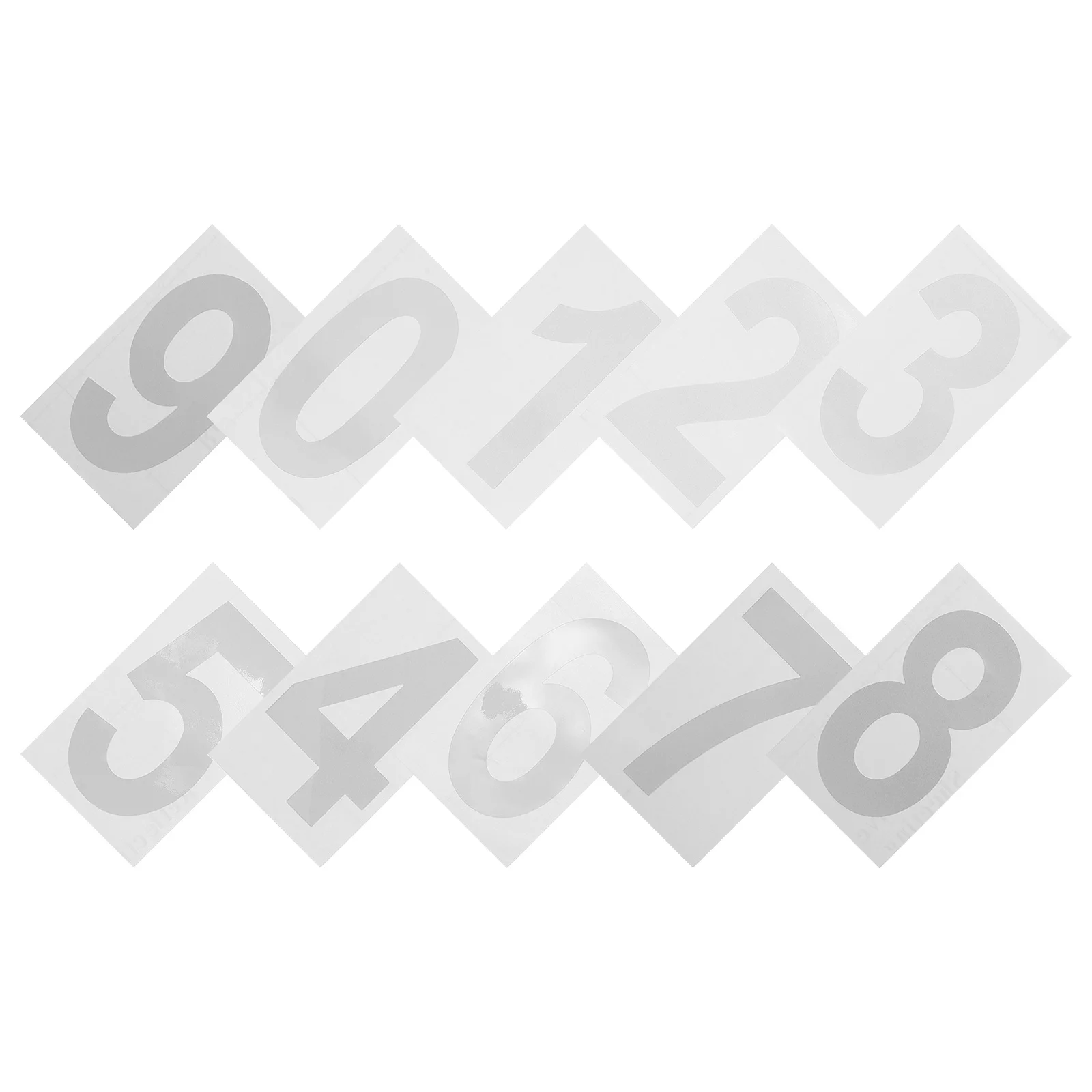 

Reflective Number Stickers Large Decals for Mailbox Trash Can Outdoor Use Weatherproof Number Stickers Adhesive Numbers