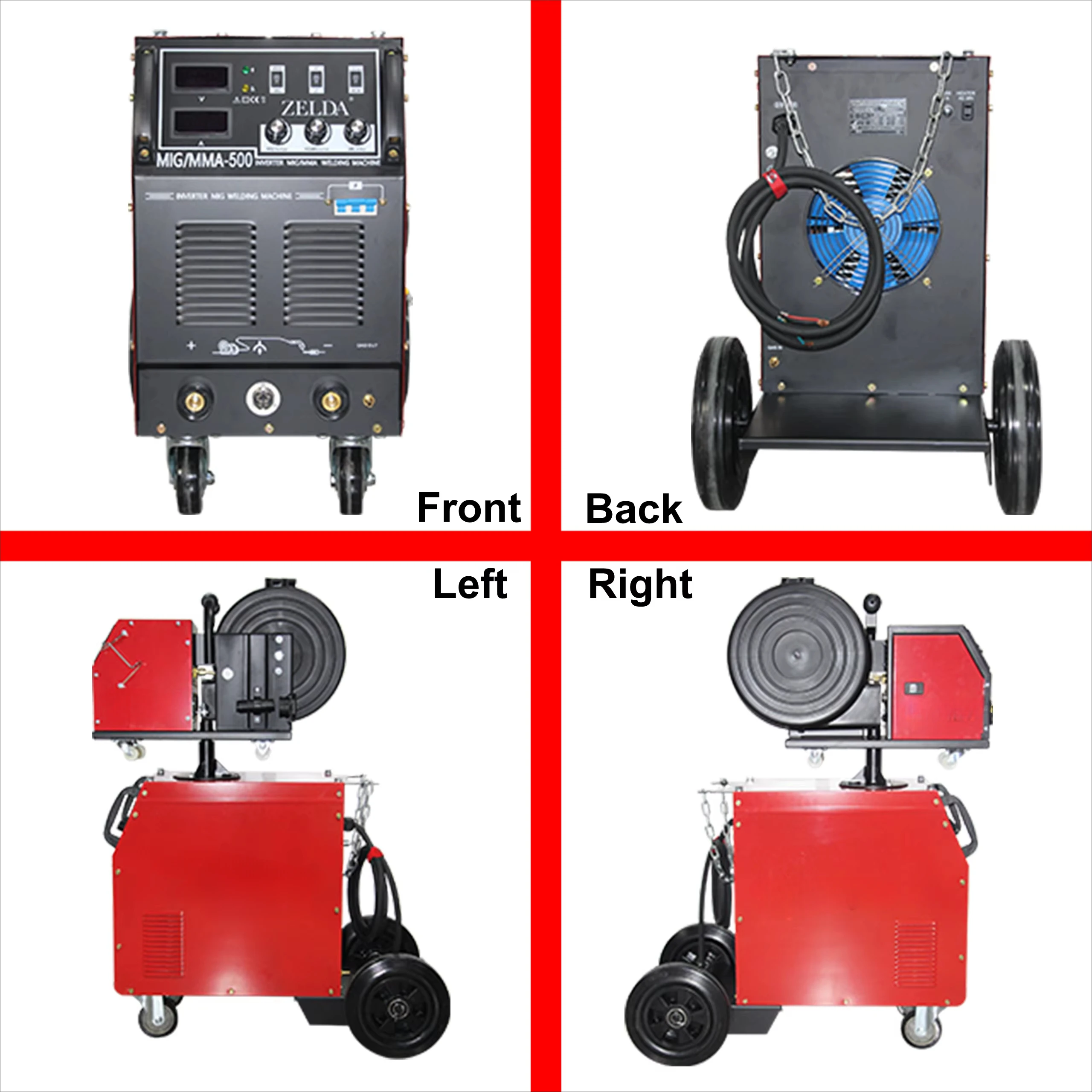 Heavy Duty Inverter Stick Welders,500a Gas Shield Mig Welding Machine amp