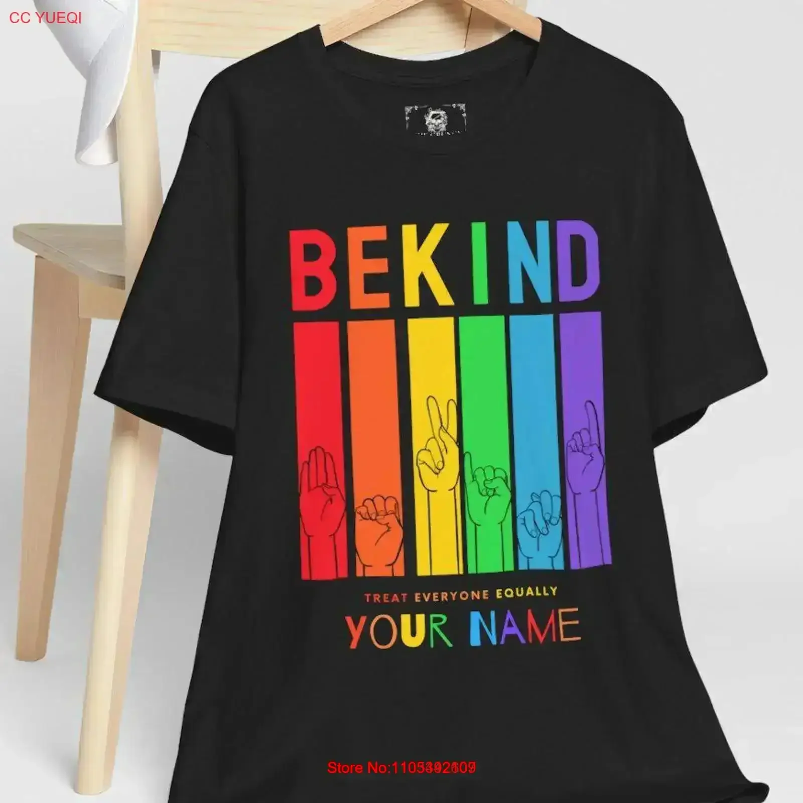 Be Kind LGBTQ Pride T Shirt Sign Language Support Hearing Impaired vintage Washed graphic Top For Everyday Wear vintage Washed