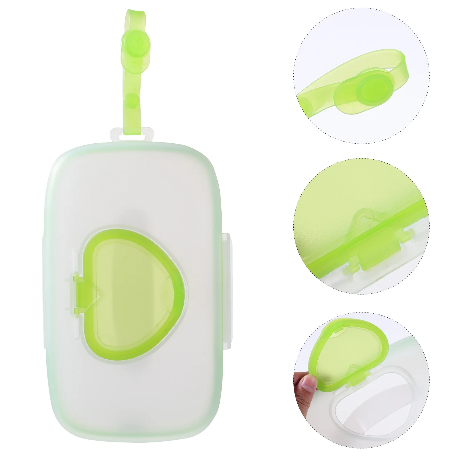 Love Wet Tissue Box for Baby Wipes Moistened Scarf Handkerchiefs Babies Case Diaper Cream Spatula Outdoor Folding Lid