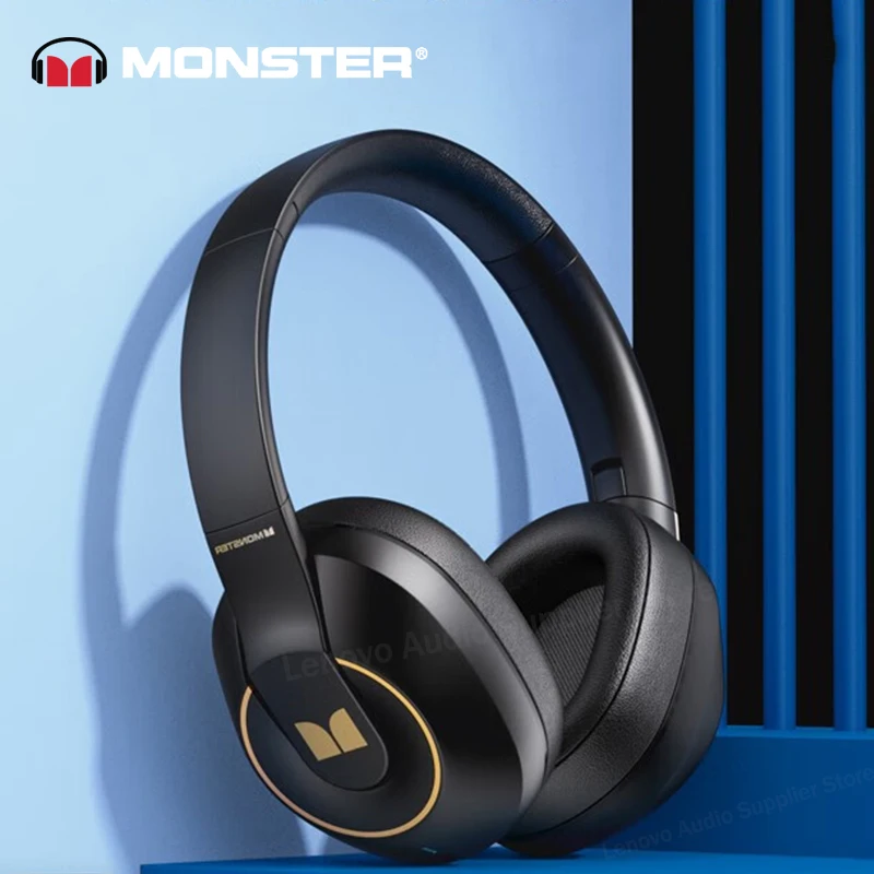 

Monster Original XKH01 Gaming Wireless Headphones Bluetooth Earphones 5.3 Foldable Headset Sport Fone Bluetooth Earbuds New 2023