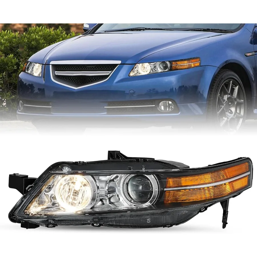 مجموعة مصابيح أمامية HID Xenon مصممة لقاعدة Acura TL 20072008 ونماذج الملاحة عالية الأداء من جانب السائق الأيسر