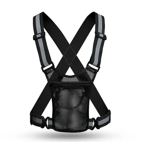 Motocyklowa kamizelka odblaskowa - lekka, regulowana konstrukcja zapewniająca dobrą widoczność podczas jazdy na rowerze, biegania, spacerów i uprawiania sportów na świeżym powietrzu