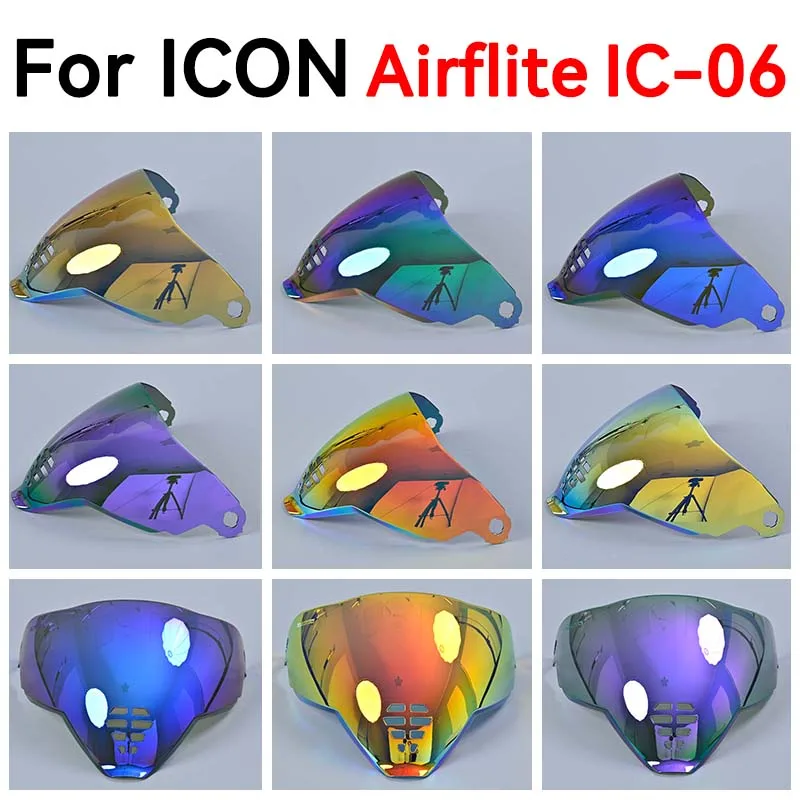 Motorcycle ICON Airflite Visor Shield Fliteshield Mirrored Airflite Faceshield Replacement Face Shield for The Airflite Helmets.