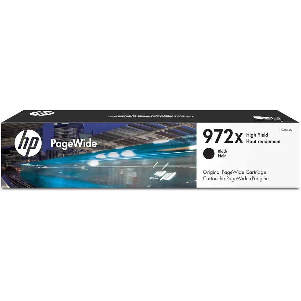 

972X PageWide Cartridge High Yield Black Ink Cartridge Printers | Works with Printer Series: PageWide Pro 452, 477, 552dw, 577 |