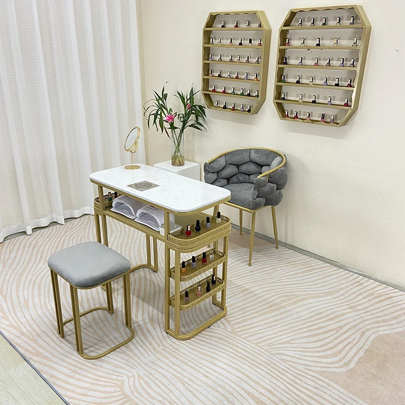 

Manicure Chair Nail Salon Furniture Portable Table Makeup Tables Professional Nails Tech Desk Mesas De Manicura Corner Supply