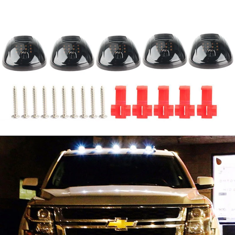 

12V Car Cab Roof Marker Light Amber Smoked Lens Lamp Waterproof And Cool Suitable For Car And Truck 12V Drive Lights